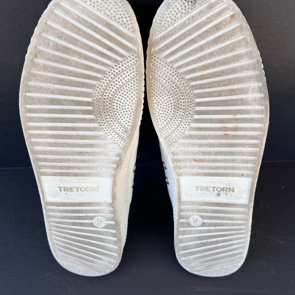 Tretorn Cream Canvas Mules - Picture 6 of 9